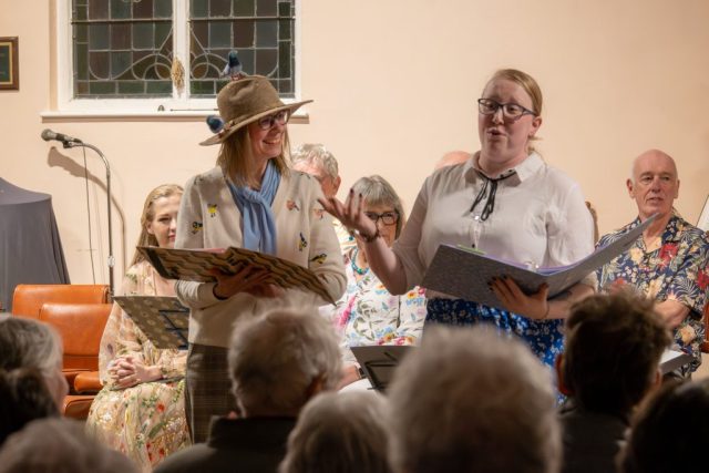 Rowena and Sophie sing Poisoning Pigeons
